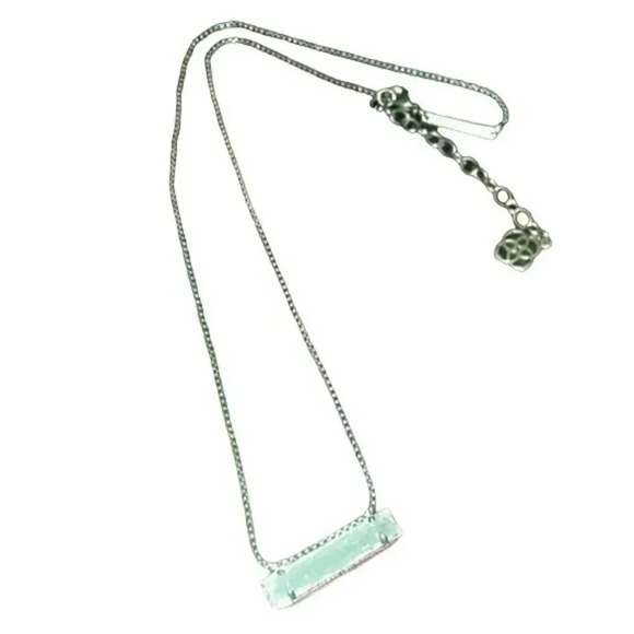 Kendra Scott Leonor Gold Bar Druzy Pendant Necklace - Picture 1 of 4